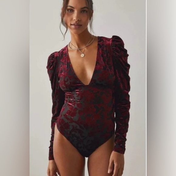 Free People Magic Hour Bodysuit- Midnight Combo S, NWT, 017 - Picture 1 of 6